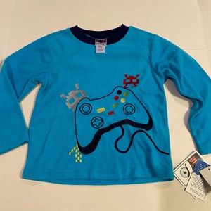 Up Late Boys Gamer Pajama Top